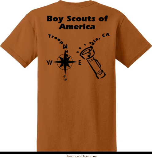 New Text Arcadia, CA Boy Scouts of America Troop 125 Boy Scouts of America Troop 125 T-shirt Design 