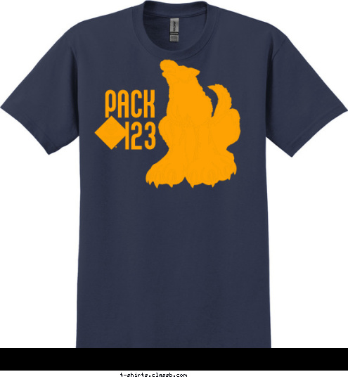 123 PACK T-shirt Design 