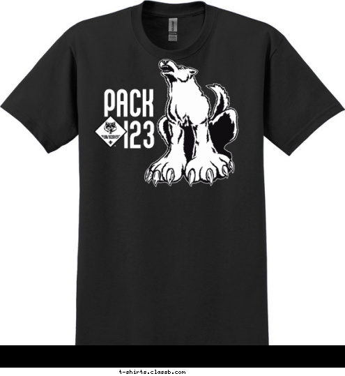 123 PACK T-shirt Design 