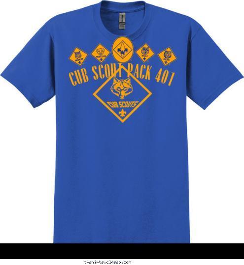 CUB SCOUT PACK 401 Souderton, PA CUB SCOUT PACK 401 T-shirt Design 