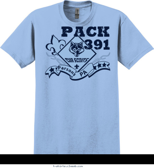 Pack
391 Parsons PA T-shirt Design 