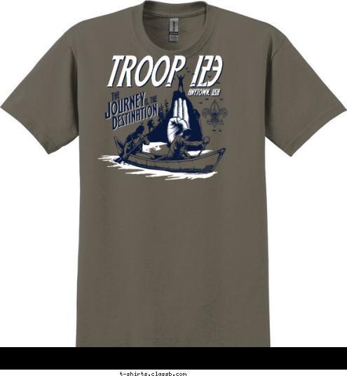 ANYTOWN, USA TROOP 123 T-shirt Design 