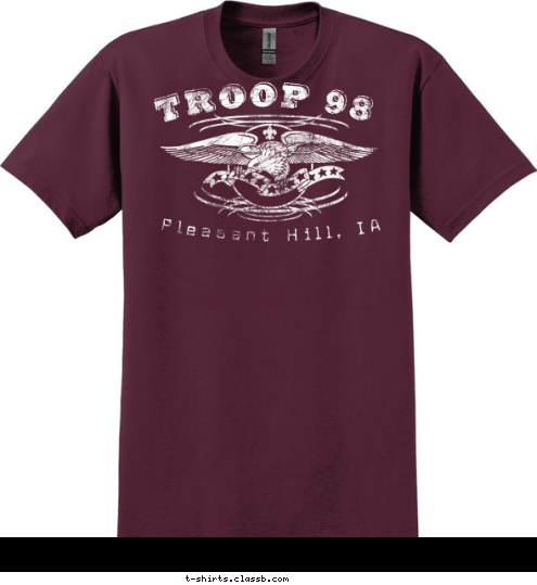 TROOP 98 Pleasant Hill, IA T-shirt Design 