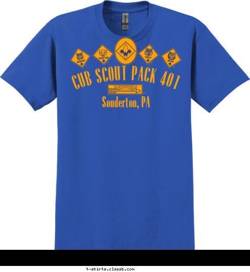 Do Your Best Words to Live by Souderton, PA CUB SCOUT PACK 401 T-shirt Design 