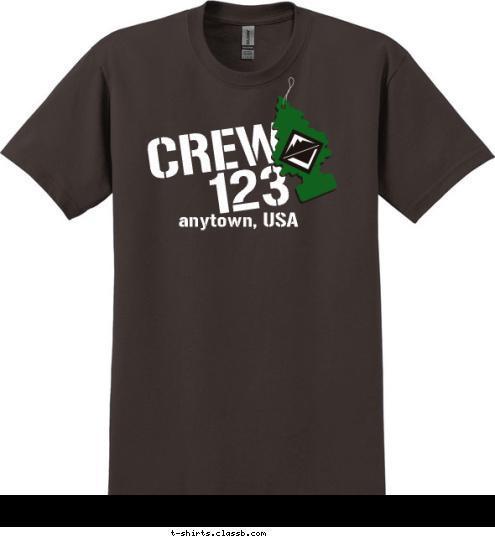 anytown, USA
 CREW 
123 T-shirt Design 