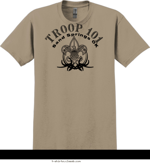 TROOP 101 Sand Springs OK T-shirt Design 