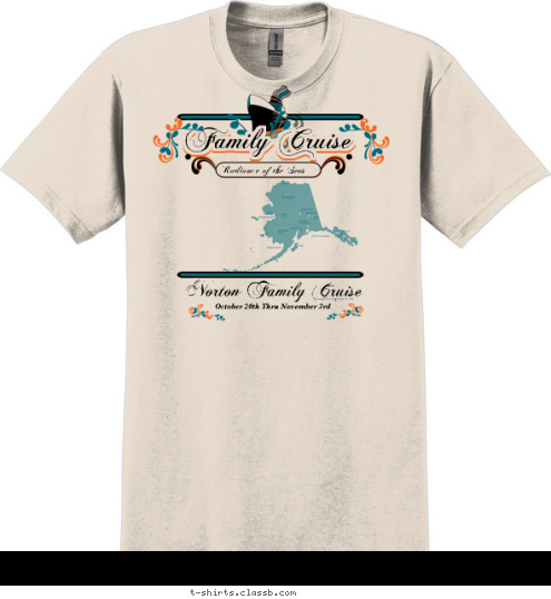 October 20th Thru November 3rd Radiance of the Seas Norton Family Cruise Family Cruise Family Cruise T-shirt Design 