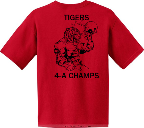 NCHS N C H S 
4-A CHAMPS TIGERS  PUT A TIGER IN YOUR LIFE T-shirt Design GAME DAY