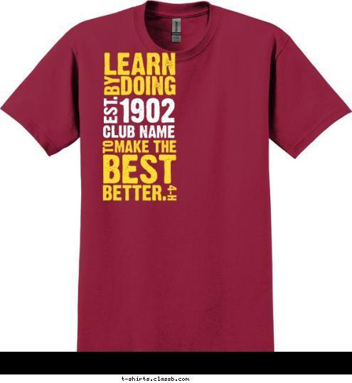 1902 CLUB NAME T-shirt Design 