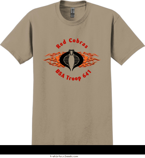 BSA Troop 641 Red Cobras T-shirt Design