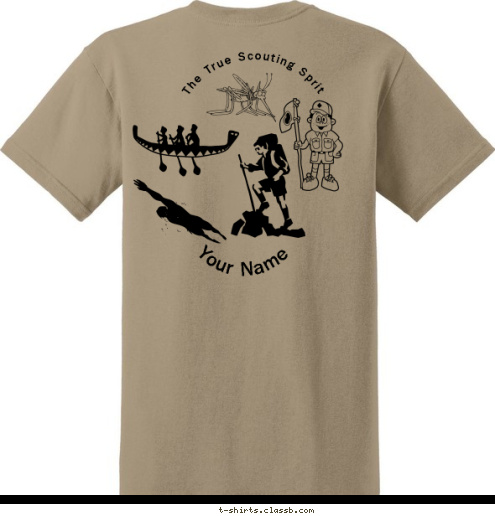 New Text New Text The True Scouting Sprit Your Name The Eagle Buster Troop Troop 125
Arcadia, CA T-shirt Design 