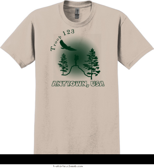 Your text here! Troop 123 Anytown, USA Troop 123 Anytown, USA T-shirt Design Eagle Mountain