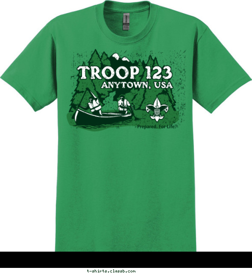 TROOP 123 ANYTOWN, USA T-shirt Design 