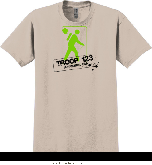 ANYWHERE, USA TROOP 123 T-shirt Design 