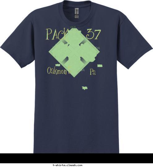 Pa Oakmont 37 PACK TIGER WOLF BEAR BOBCAT T-shirt Design 