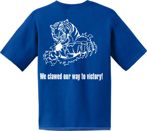 4A STATE CHAMPIONS We clawed our way to victory! NOXUBEE COUNTY HIGH TIGERS T-shirt Design 