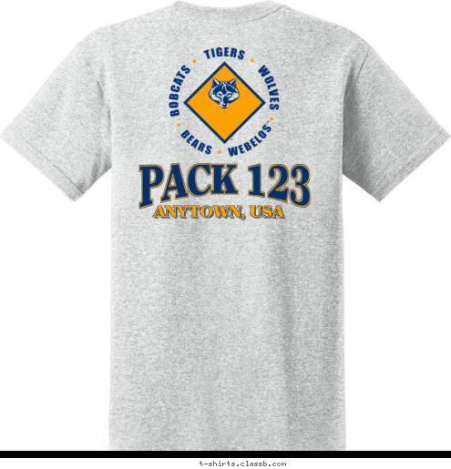 231 ANYTOWN, USA PACK 123 T-shirt Design 