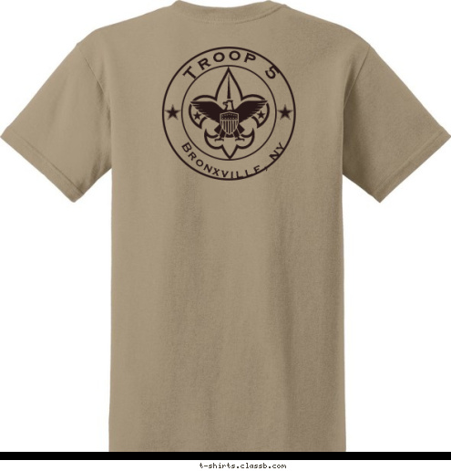 5 Bronxville, NY Troop 5 BSA Bronxville, NY TROOP 5 T-shirt Design Troop 5 final design