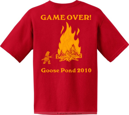 GAME OVER! Goose Pond 2010 GAME OVER! Troop 86
Stroudsburg, PA T-shirt Design 