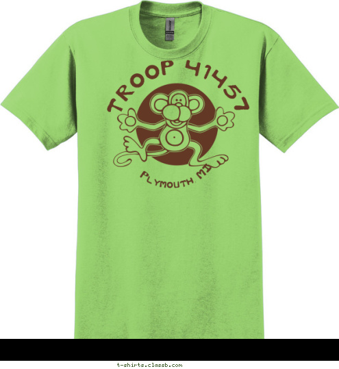   Plymouth, MI TROOP 41457 T-shirt Design 