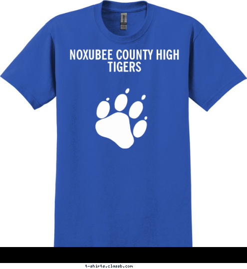 New Text NOXUBEE COUNTY HIGH TIGERS T-shirt Design 