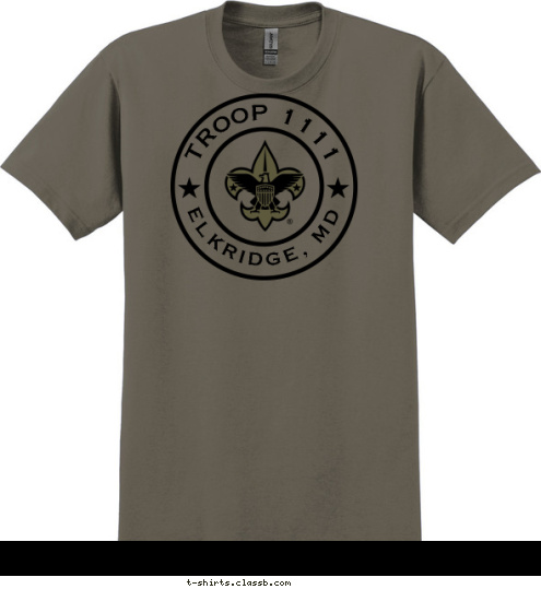 TROOP 1111 ELKRIDGE, MD T-shirt Design 