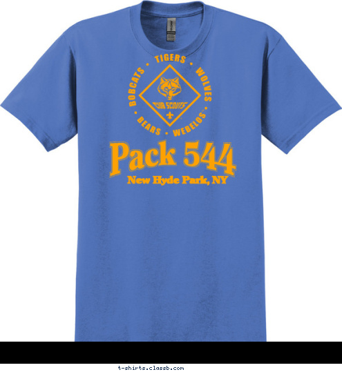 New Hyde Park, NY Pack 544 T-shirt Design 