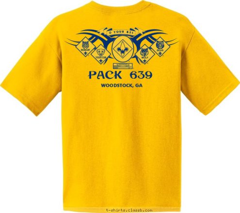 PACK 639 WOODSTOCK, GA DO YOUR BEST T-shirt Design 