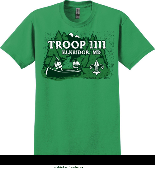 TROOP 1111 ELKRIDGE, MD T-shirt Design 