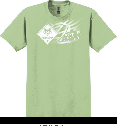 PACK 24 High Point, NC T-shirt Design 