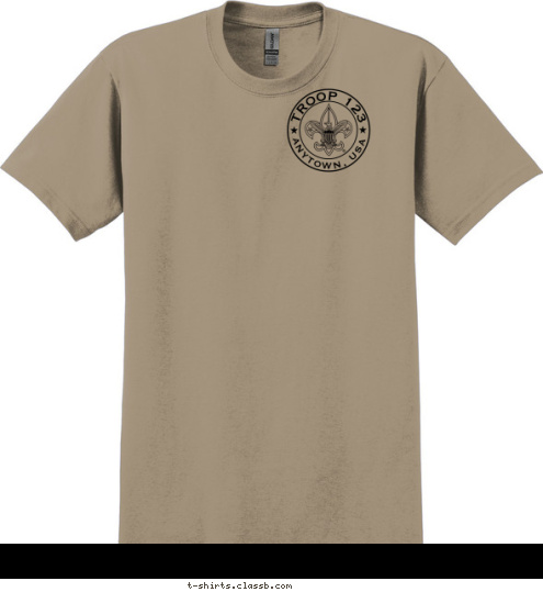 TROOP 123 ANYTOWN, USA T-shirt Design 