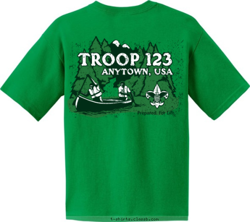 TROOP 1111
ELKRIDGE, MD TROOP 123 ANYTOWN, USA T-shirt Design 