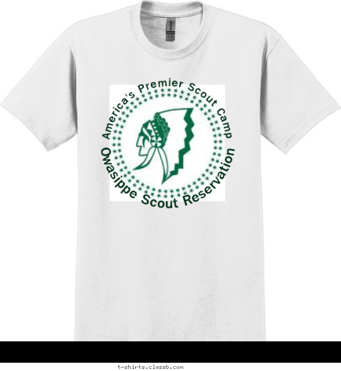 Owasippe Scout Reservation America's Premier Scout Camp 'all the wealth
      of earth and heaven' T-shirt Design 