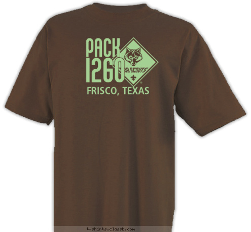 PACK 1260 FRISCO, TEXAS T-shirt Design 