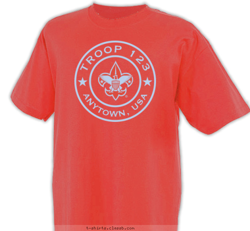 TROOP 123 ANYTOWN, USA T-shirt Design 