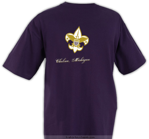 Chelsea, Michigan TROOP 413 T-shirt Design 