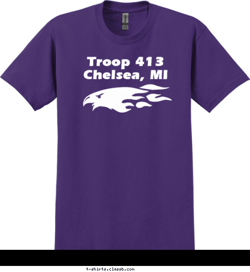 Troop 413 Chelsea, MI T-shirt Design 