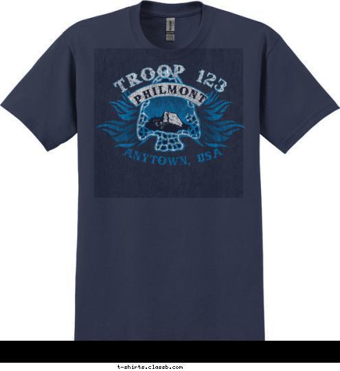 ANYTOWN, USA PHILMONT TROOP 123 T-shirt Design 