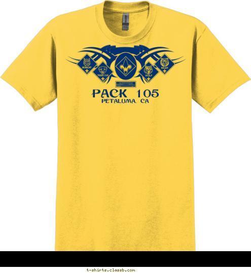 DO YOUR BEST PETALUMA, CA PACK 105 T-shirt Design 