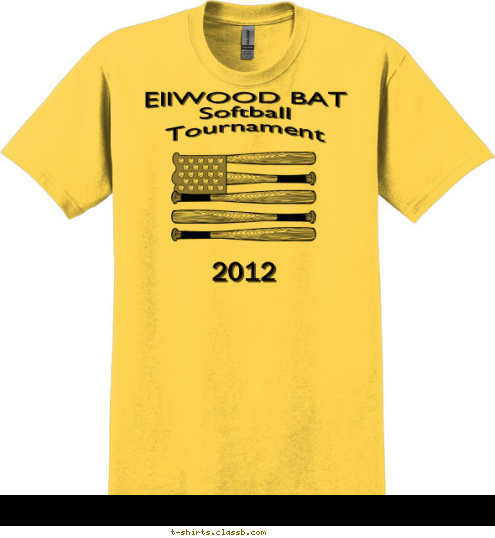 Benefits Cub Scout Pack 806 14 2012 EllWOOD BAT Softball
Tournament T-shirt Design 