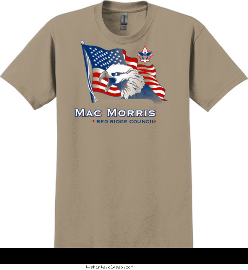 RED RIDGE COUNCIL Mac Morris CAMP T-shirt Design 