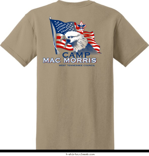 CAMP WEST TENNESSEE COUNCIL MAC MORRIS T-shirt Design 