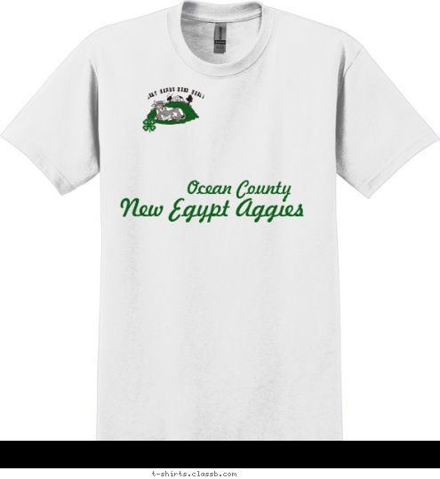  New Egypt Aggies    Ocean County HEART HANDS HEAD HEALTH T-shirt Design 