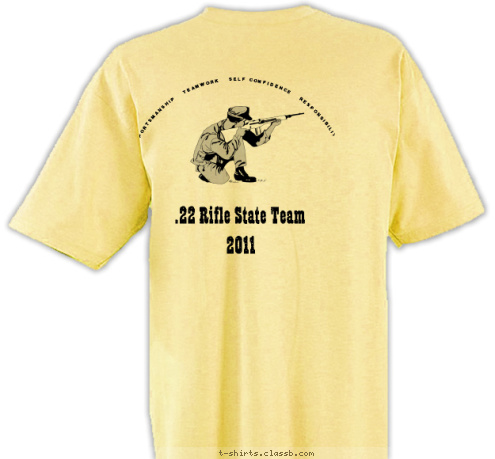 4-H SHARP SHOOTERS CLUB   FORT COLLINS, CO .22 Rifle   2011 .22 Rifle State Team Larimer County SPORTSMANSHIP   TEAMWORK   SELF CONFIDENCE   RESPONSIBILITY T-shirt Design 