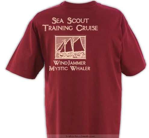 WindJammer 
Mystic Whaler Sea Scout Training Cruise Crew 2011 Mystic Whaler T-shirt Design 