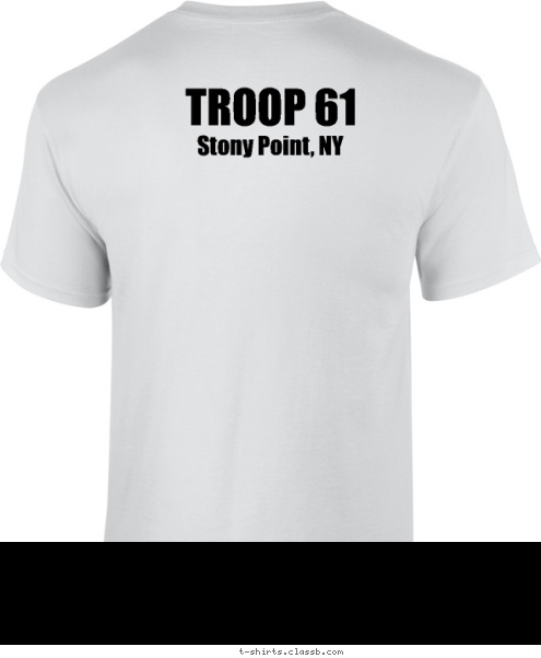 Camp Barton GarryOwen! SUMMER CAMP 2011 TROOP 61 Stony Point, NY TROOP 61 T-shirt Design 