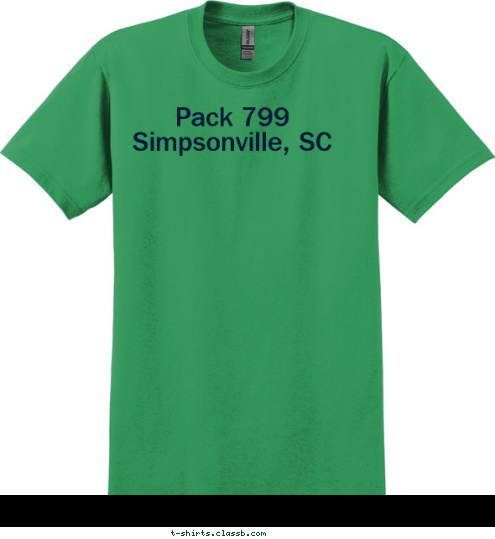 Your text here! Pack 799
Simpsonville, SC T-shirt Design 