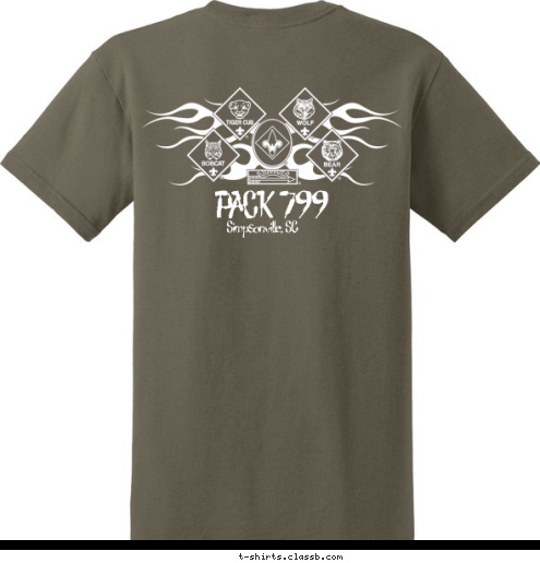 PACK 799 PACK 799 Simpsonville, SC Simpsonville, SC T-shirt Design 