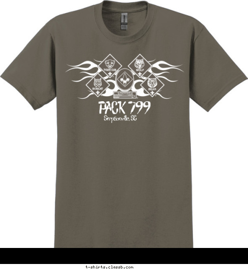 PACK 799 PACK 799 Simpsonville, SC Simpsonville, SC T-shirt Design 