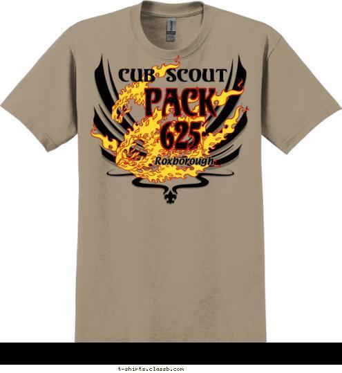 Roxborough PACK
625 Cub Scout T-shirt Design 